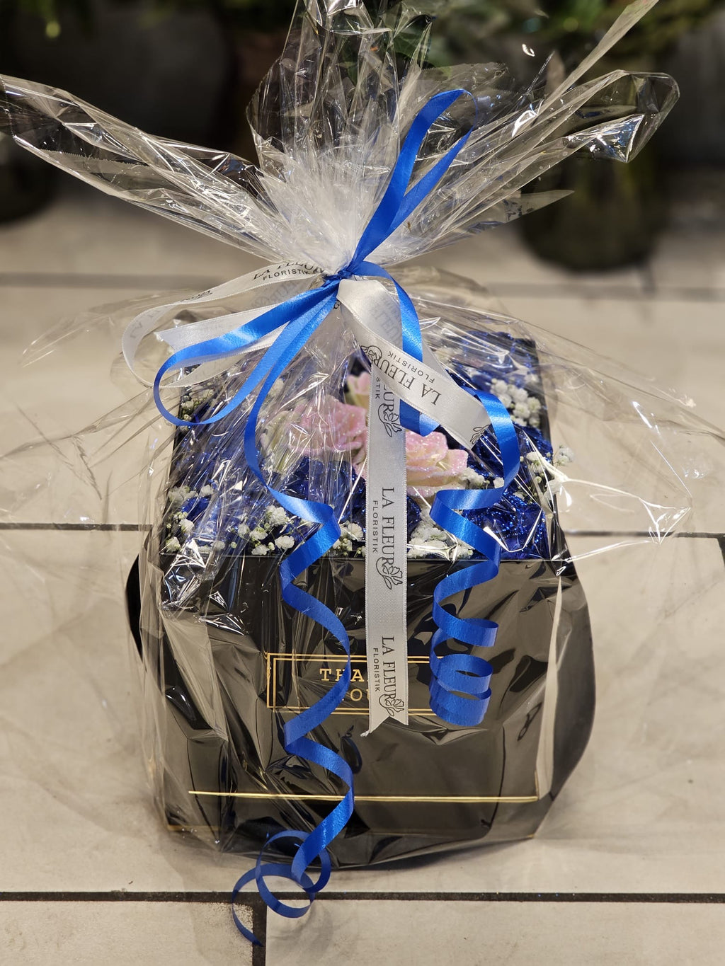 Midnight Blue - Glitter Rose Box