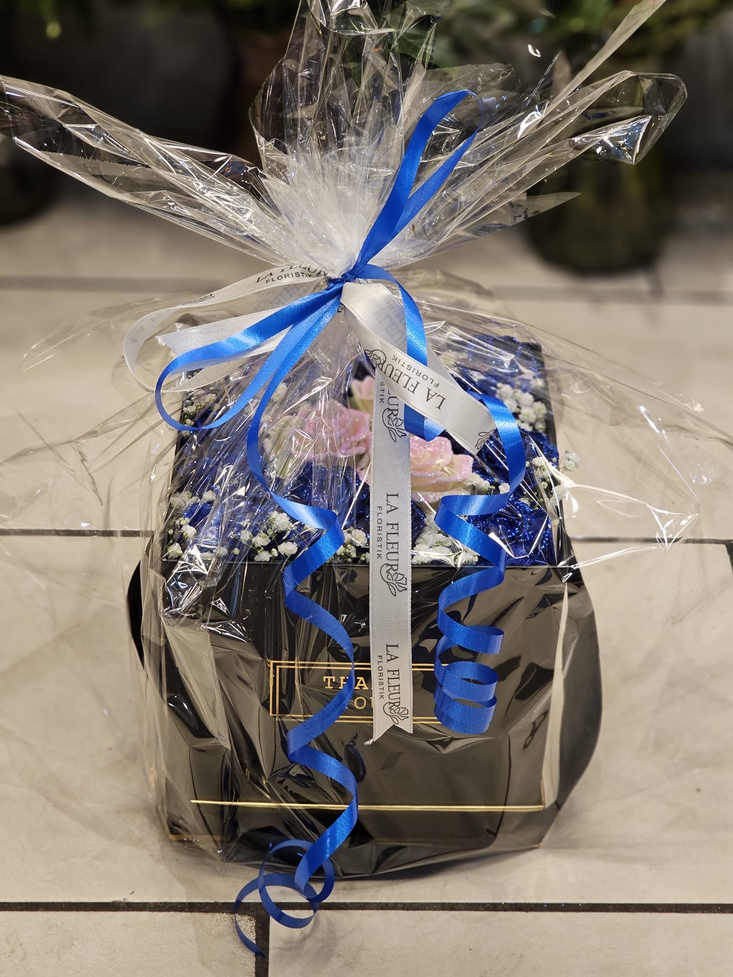 Midnight Blue - Glitter Rose Box