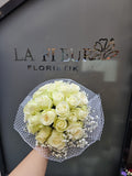 Brautstrauß Weiß – Lisianthus & Schleierkraut