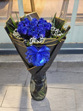 Blaue Rosen – Luxusstrauß