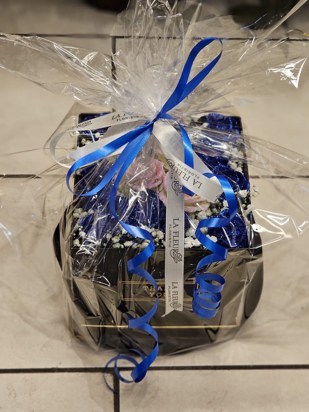 Midnight Blue - Glitter Rose Box