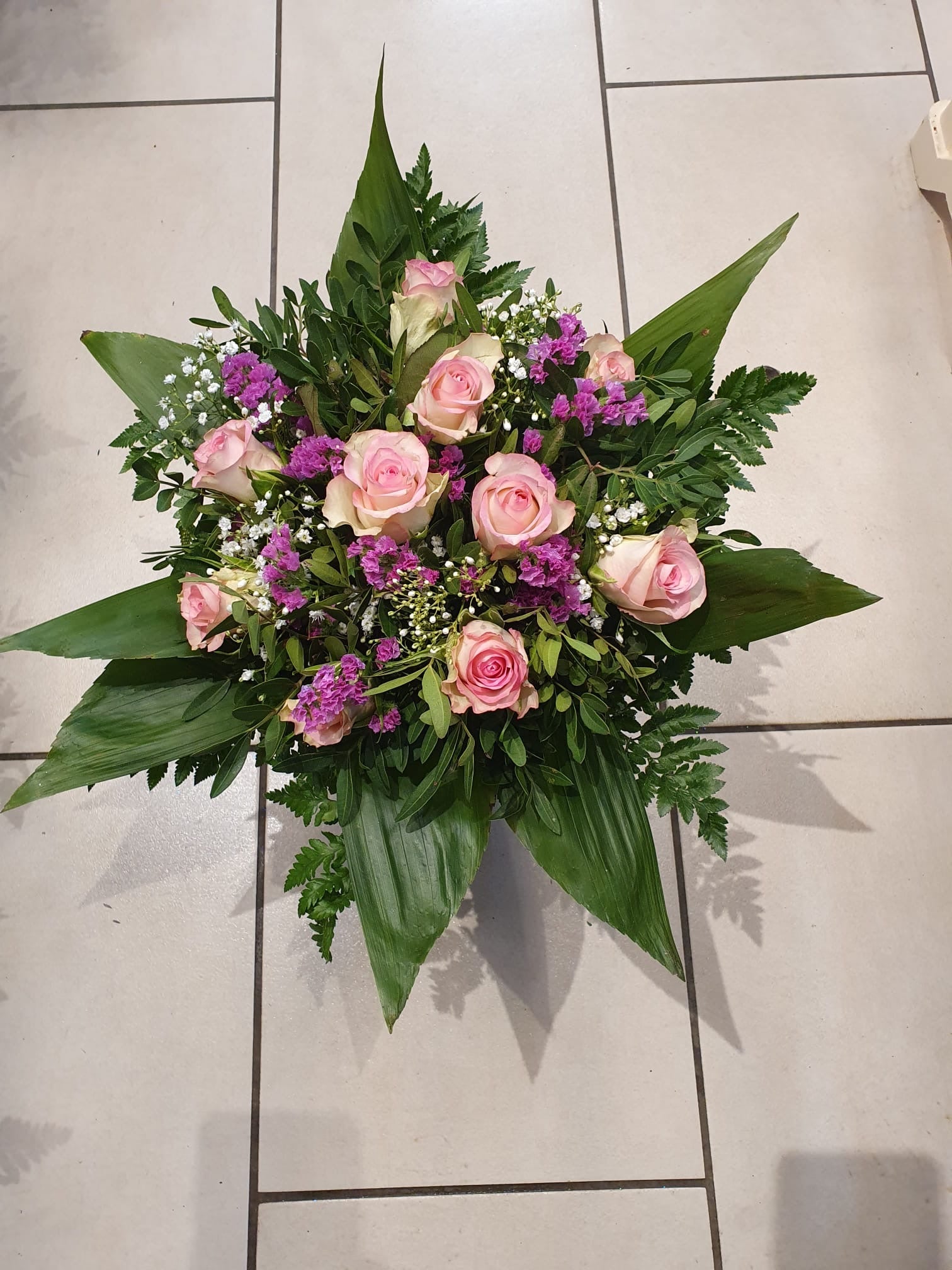 Rosa Rosen Strauß (20 Stück)