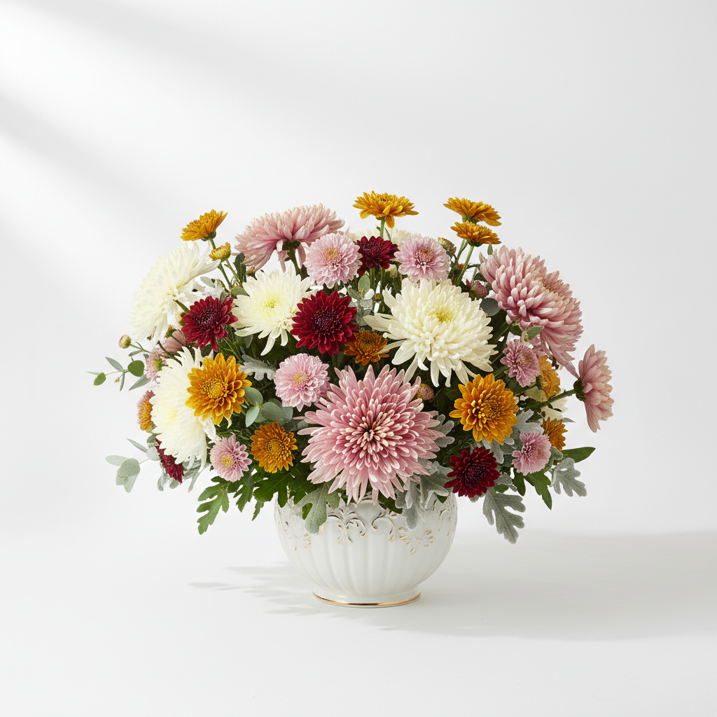 Gelbe Chrysanthemen